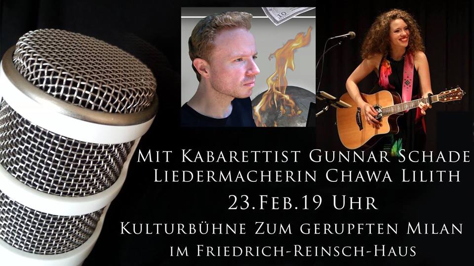 Einladungsbild mit Künstlern