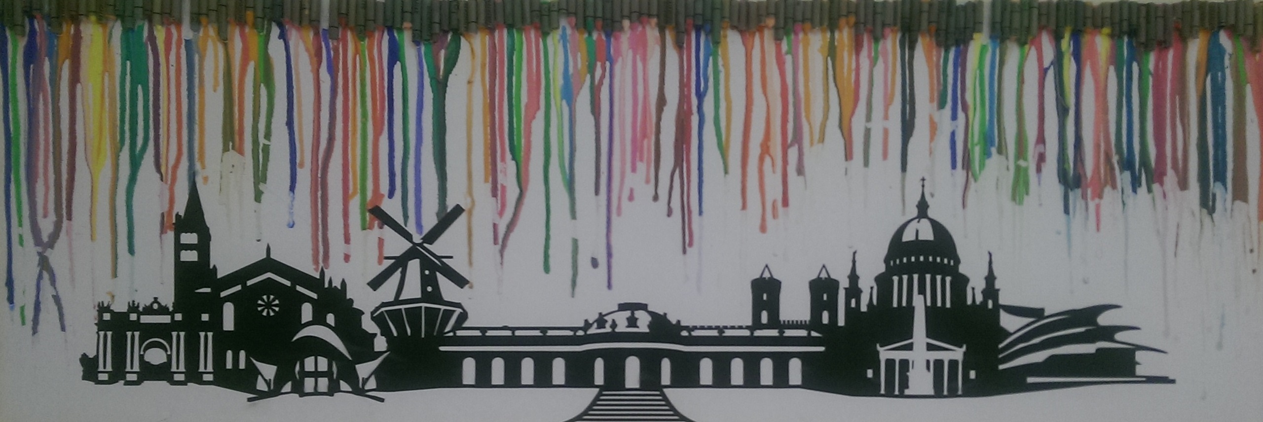 Bild Potsdam Siluette Regenbogen